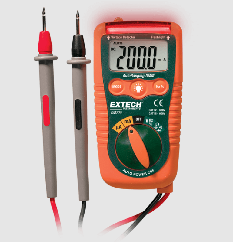 Mini Pocket MultiMeter with Non-Contact Voltage Detector