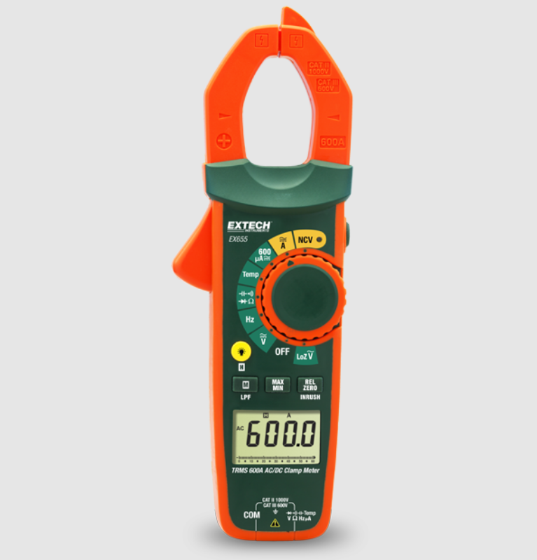 600A True RMS AC/DC Clamp Meter + NCV
