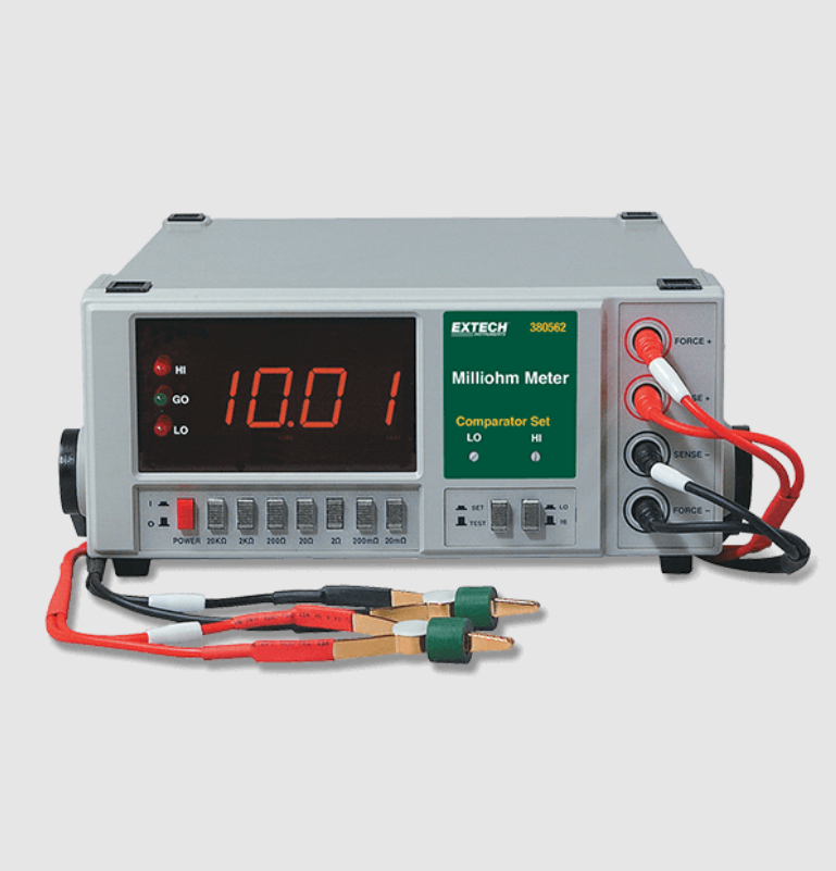 Extech 380562 High Resolution Precision Milliohm Meter (220 VAC)