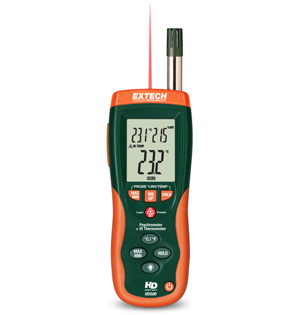 Psychrometer with InfraRed Thermometer