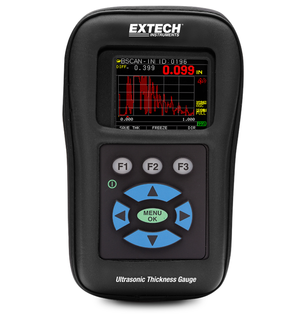 Digital Ultrasonic Thickness Gauge / Datalogger with Color Waveform