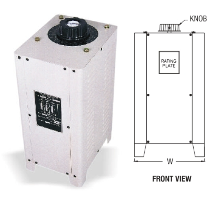 Varivolt - Three Phase table/floor mounting enclosed type
